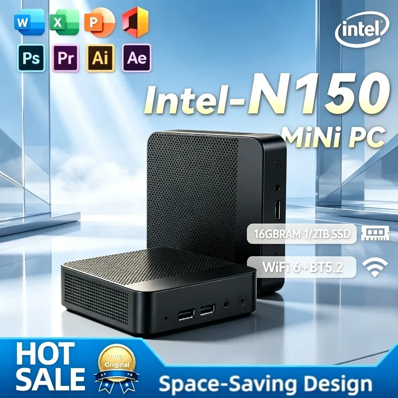 new-compact-intel-n150-mini-pc-multiple-configurations-nvme-ssd-wifi6-triple-4k-silent-desktop-for-home-office-and-media-editing