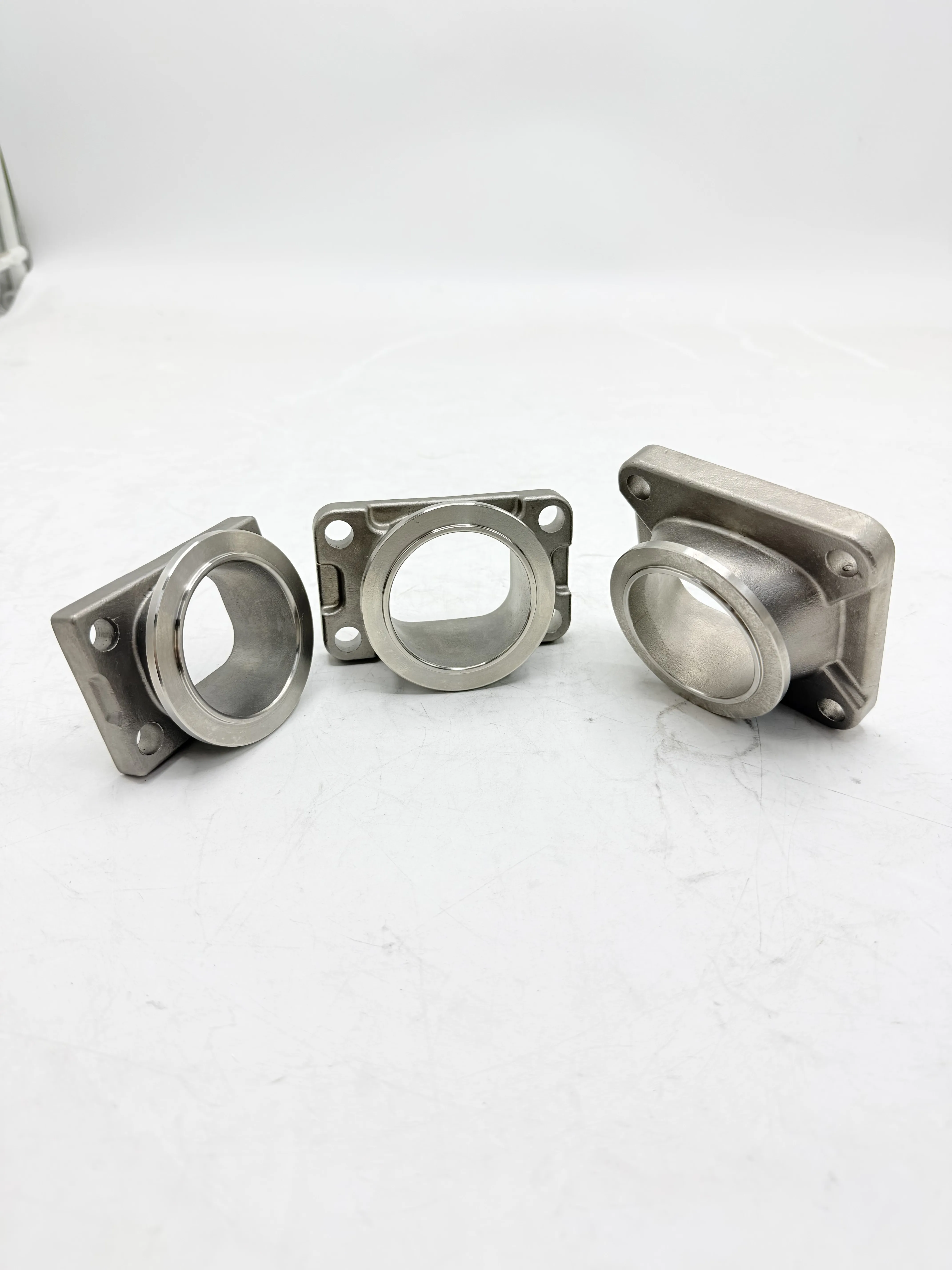 4 Bolt Square Flange to V-Band Wastegate Adapter GT28 GT30 T4 view 4