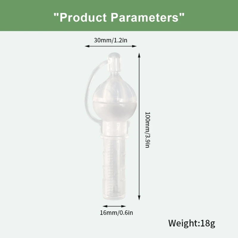 Reusable Silicone Colostrum Collector for Newborns Baby Feeding 4ML Clear Scales