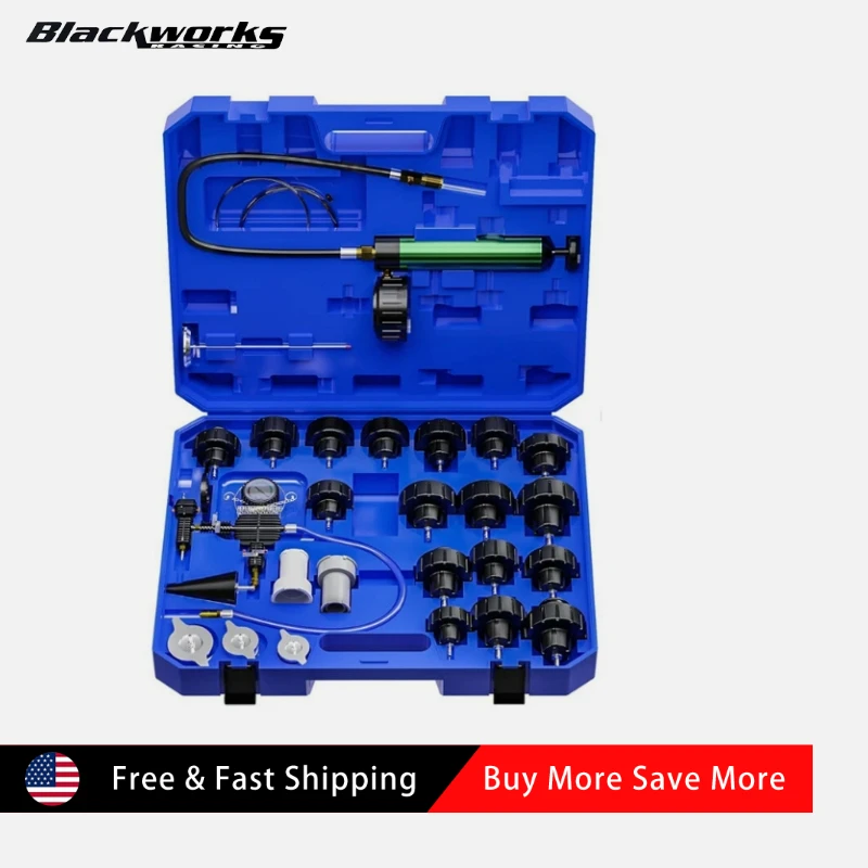 

28 PCS Radiator Pressure Tester Vacuum-Type Cooling System Refill Kit