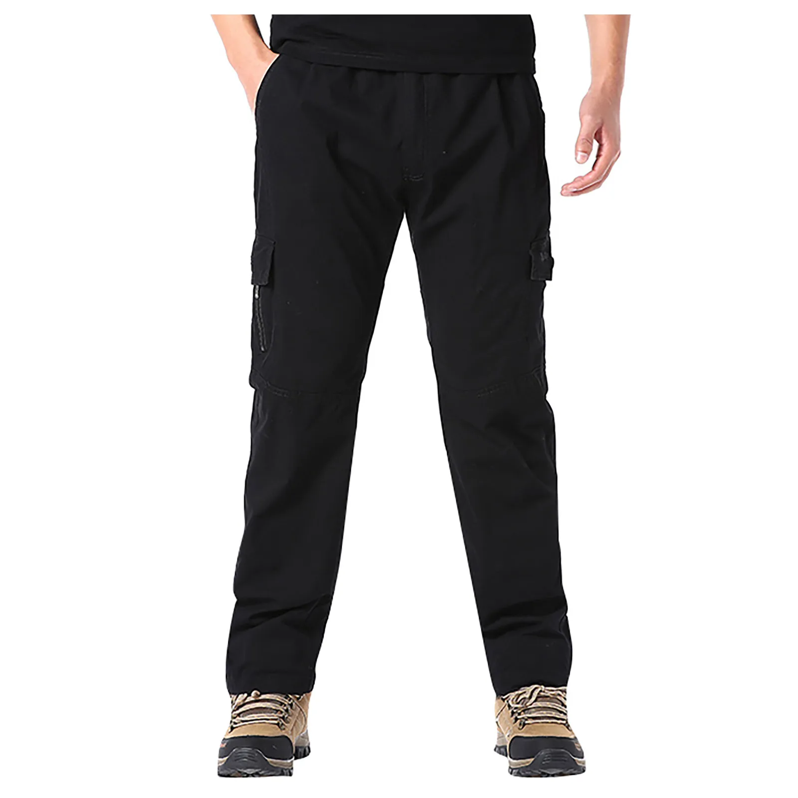 

Sweatpants Drawstring Pants Home Outdoor Fashion Japanese Multi Pocket Long Pants Loose Straight Casual Men Wide Leg Pantalones