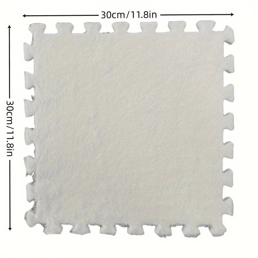 16 قطعة سجادة لعب للأطفال سميكة بطول كامل سجادة متشابكة دافئة بجانب السرير سجادة قدم ناعمة قابلة للغسل لغرفة النوم وغرفة المعيشة #5