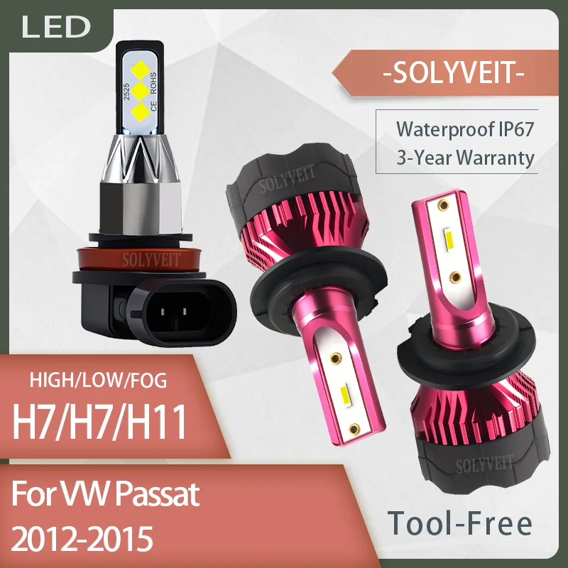 

Stable Lighting durable Illuminate the Road Ahead Clearly H7 H7 H11 LED Headlight foglight For VW Passat 2012 2013 2014 2015