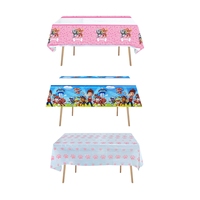 Paw Patrol Tablecloth Birthday Party Decorations Disposable Tableware Cartoon Dog TableCover Baby Shower Kids Party Supplies