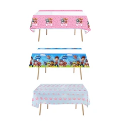 Paw Patrol Tablecloth Birthday Party Decorations Disposable Tableware Cartoon Dog TableCover Baby Shower paw dog Party Supplies