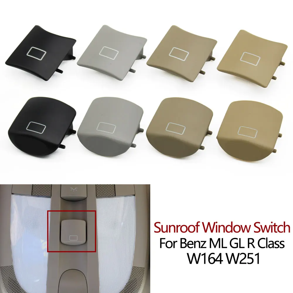 Osłona przycisk przełącznika do szyb szyberdachu zamienna do Mercedes Benz ML GL R klasa W164 X164 W251 ML320 GL350 R300 1648207185