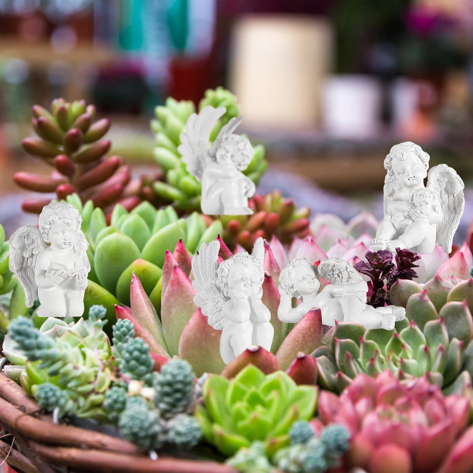 

5Pcs Garden Jupiter Resin Ornament Durable Compact Scene Decor Yard Balcony Decorative Figurines Art Resin Jupiter Decor