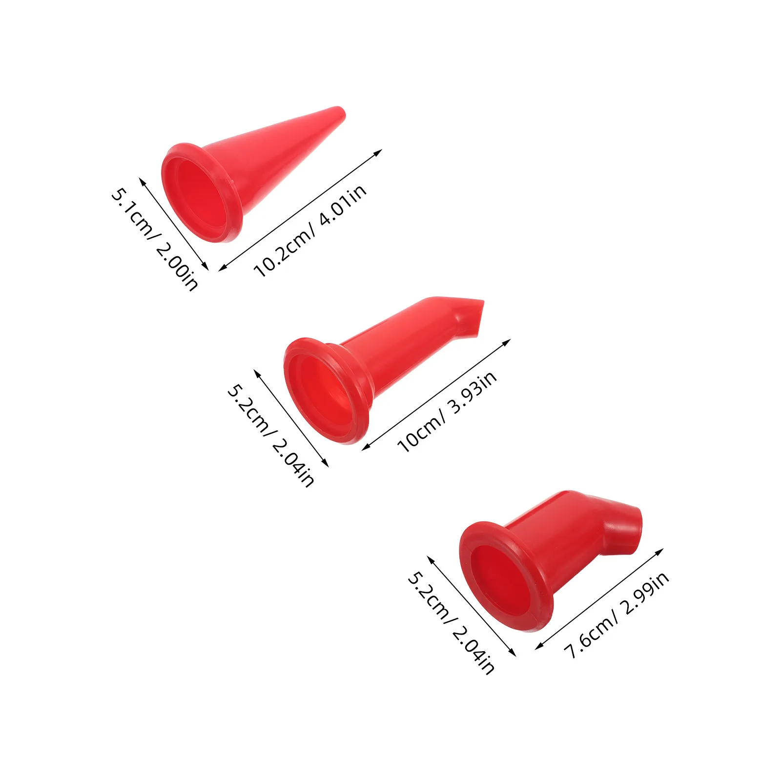 12 قطعة فوهات الغراء الزجاجي منقار البط البلاستيك السد فوهة مجموعة لتطبيق مانع التسرب العالمي السد نصائح استبدال أداة عدة #3