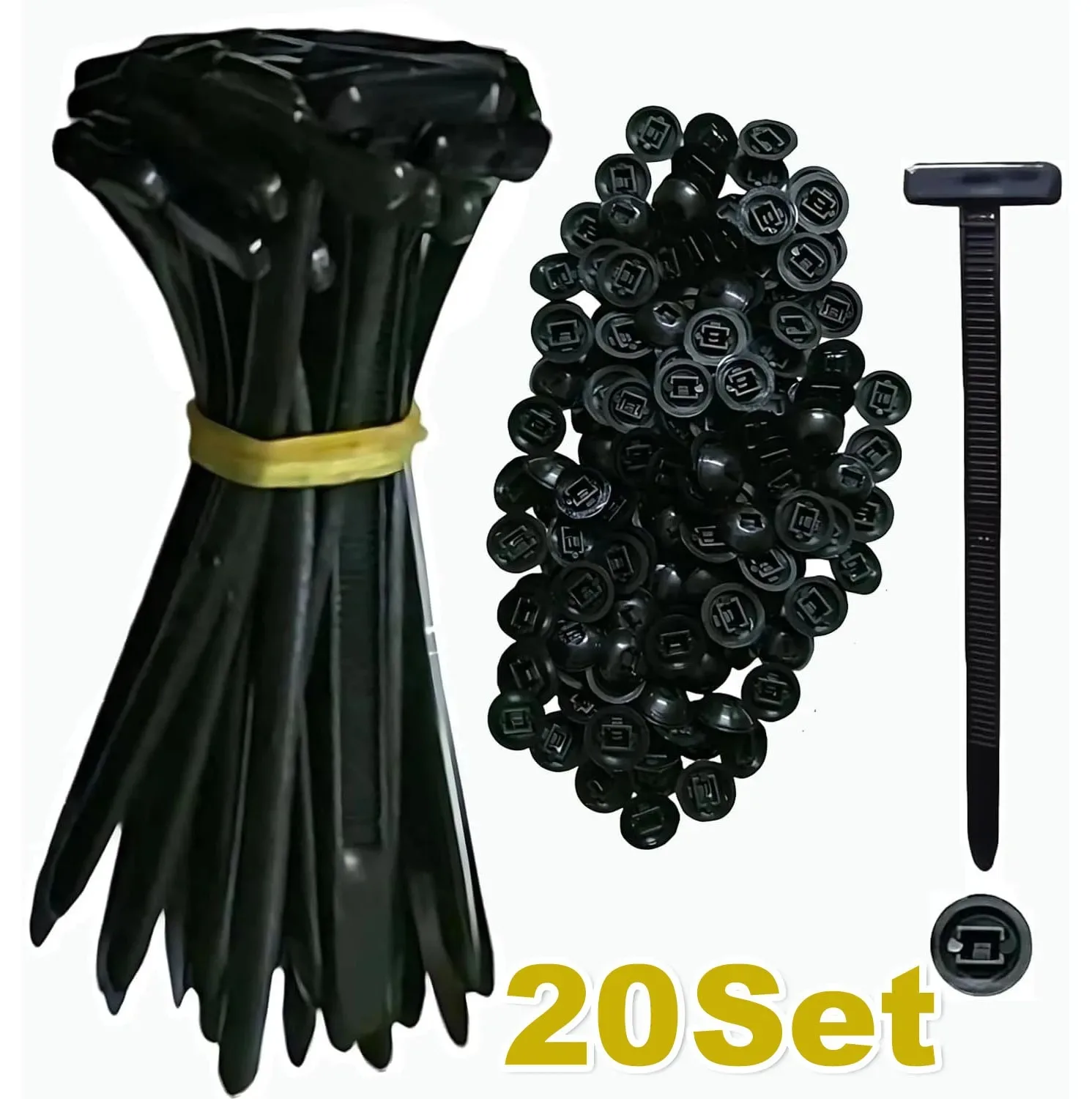 Universal Nylon Kabelbinder Schnalle Auto Verschluss Schraube Ersatz Clip Auto Kotflügel Stamm Motor Schutz Panel Draht Management Sicher