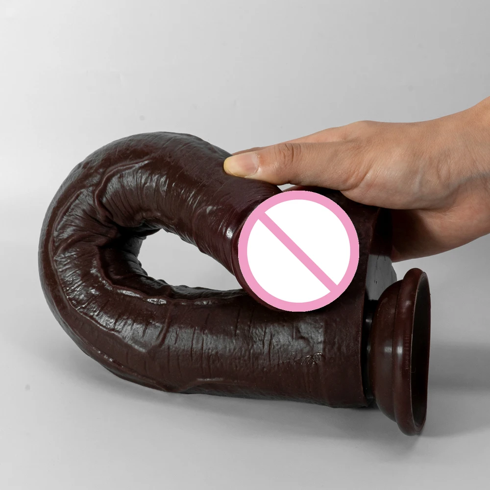 Big Black Dildo Anal Giant Penis Sex Toys for Women and Men 16.5 inch Thick Huge G Spot Dildos Realistic Dildo with Suction Cup