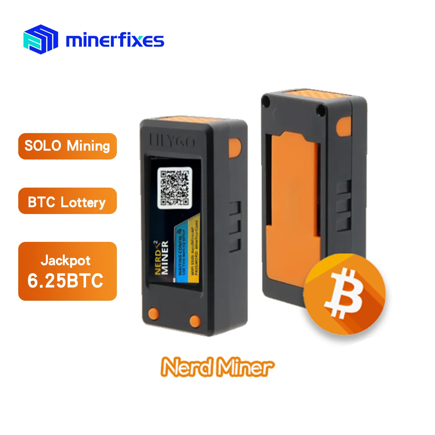 Imagem -05 - Loteria Máquina Solo Btc Nerdminer Mini Gadget Usb Tamanho do Polegar Lilygo T-display-s3 Btc Solo Mineiro