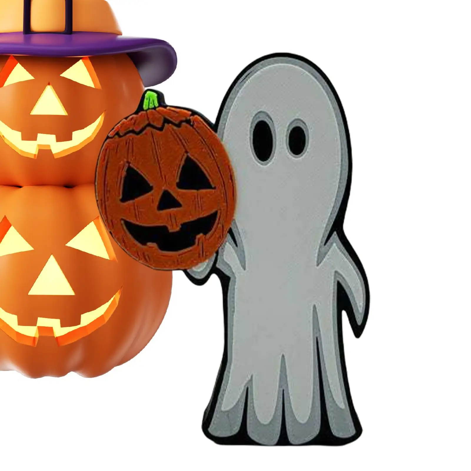 

Ghost Figure Decorative Desk Ornament Crafts 3D Printed Spooky Tabletop Figure for Halloween Adults Teens Bedroom Living Room