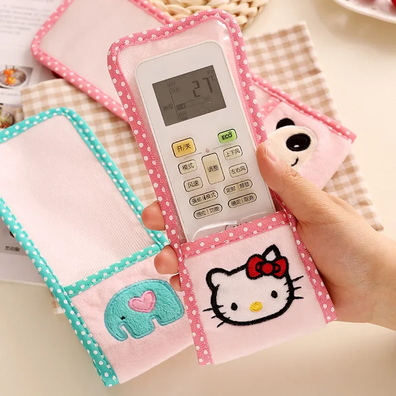 Hello Kitty-Capa de controle remoto para TV, ar condicionado, protetor de controle remoto, poeira doméstica, estojo protetor à prova d'água