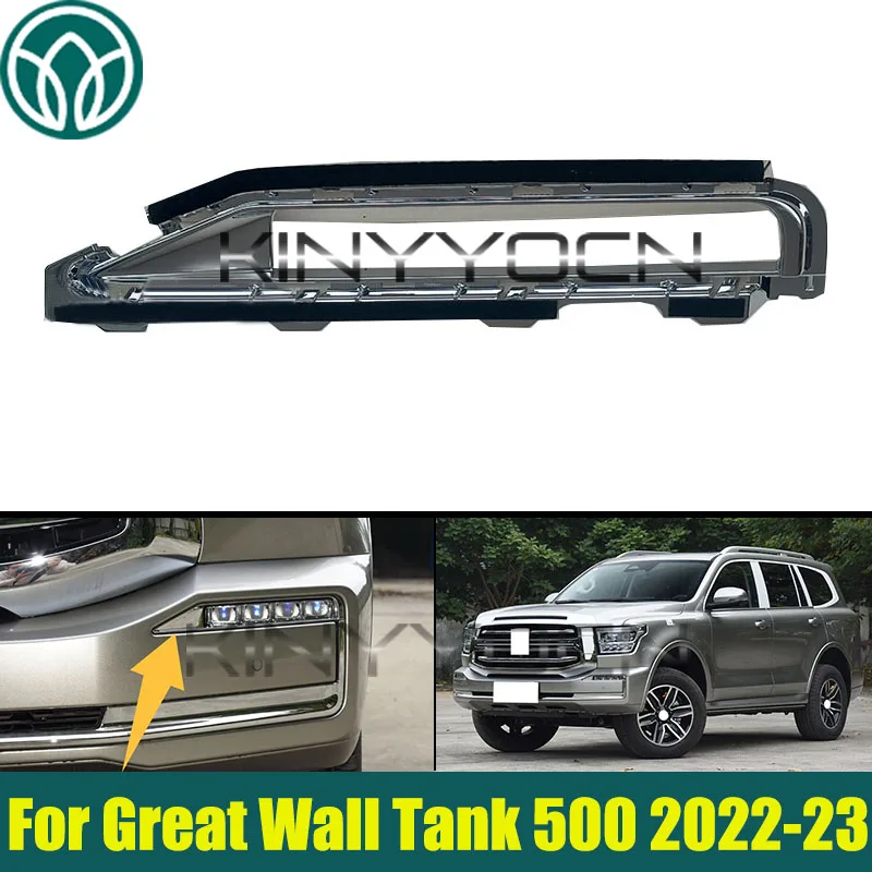 

Front Bumper Fog Lamp Cover Trim For Great Wall Tank 500 2022 2023 Bumper Fog Lamp Cover Bezel