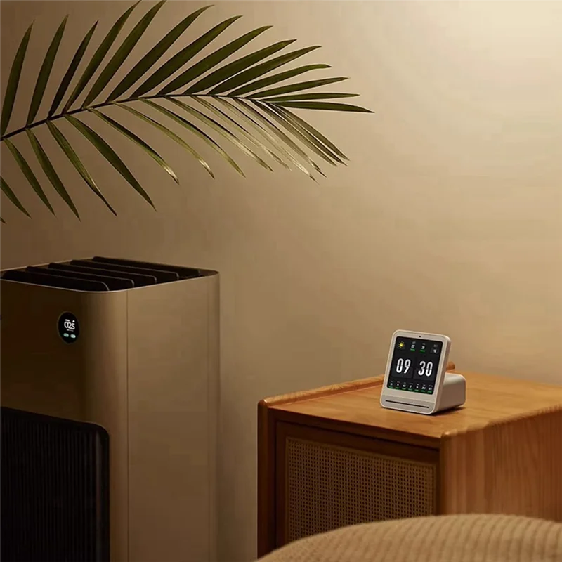 Luftmonitor 2, Smart Home, Touchscreen-Steuerung, Temperatur- und Feuchtigkeitssensor, CO 2, PM2,5-Detektor für Mihome App-A31R