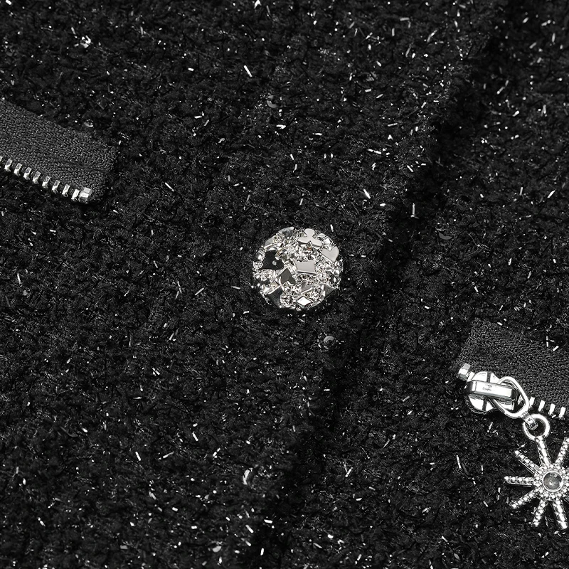 ELFSACK 2025 hiver nouveautés élégant Halloween gros tricot étoile décoration à manches longues manteau pour femme