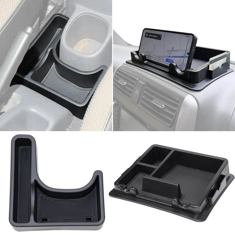 2PCS Car Dashboard Storage Box Gear Shift Organizer Tray AT Model for Suzuki Jimny JB23 JB33 JB43 1998-2018 Interior Accessories