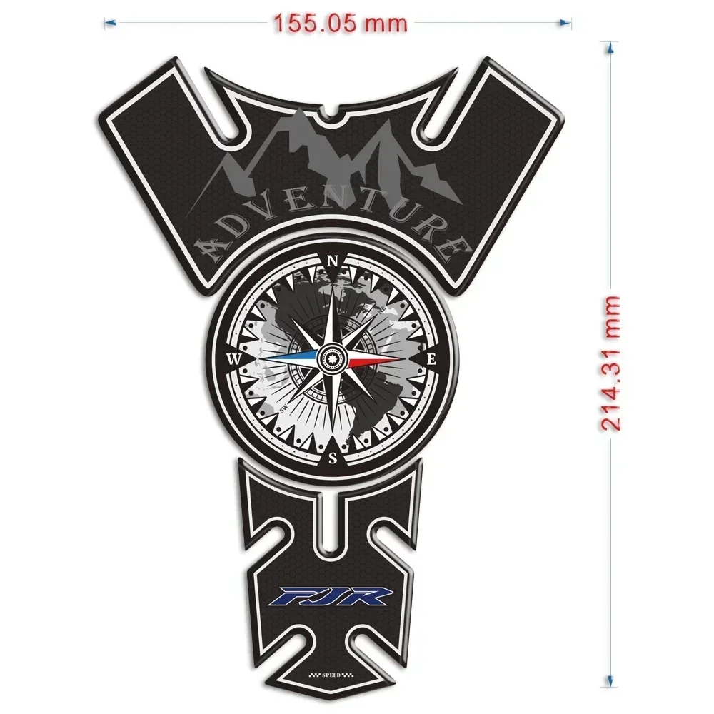 

Подходит для Yamaha Fjr1300 Fjr 1300, защита бака, 3d наклейка, противоскользящая наклейка на топливный газ, приключенческие наклейки на мотоцикл и наклейка