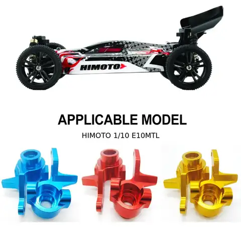 RCGOFOLLOW Aluminiumlegering Styrnav Hållare Styrblocks Knuckles för HIMOTO E10MTL/E10MT/E10BP 1/10 RC Bil Uppgraderingsdelar 10 best sales Himoto RC-delar - №9