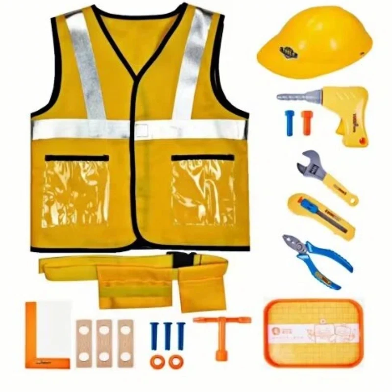 

Одежда для строителей, одежда для малышей, маленькая деревообрабатывающая одежда, набор строительных игрушек, лучший подарок для детей