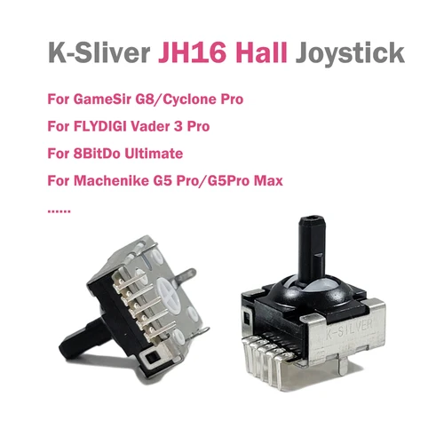 2/10 Uds K-SILVER JH16 Hall Joystick 3D analógico para Gamesir G8 Flydigi Vader 3 Pro para 8BitDo 2,4G Machenike G5 Pro