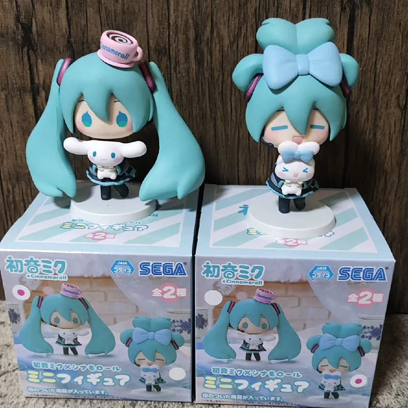 

Hatsune Miku Action Figurine Miku Kawaii Figures Cinnamoroll Figures Q-version Model PVC Anime Peripheral Toys Birthday Gifts
