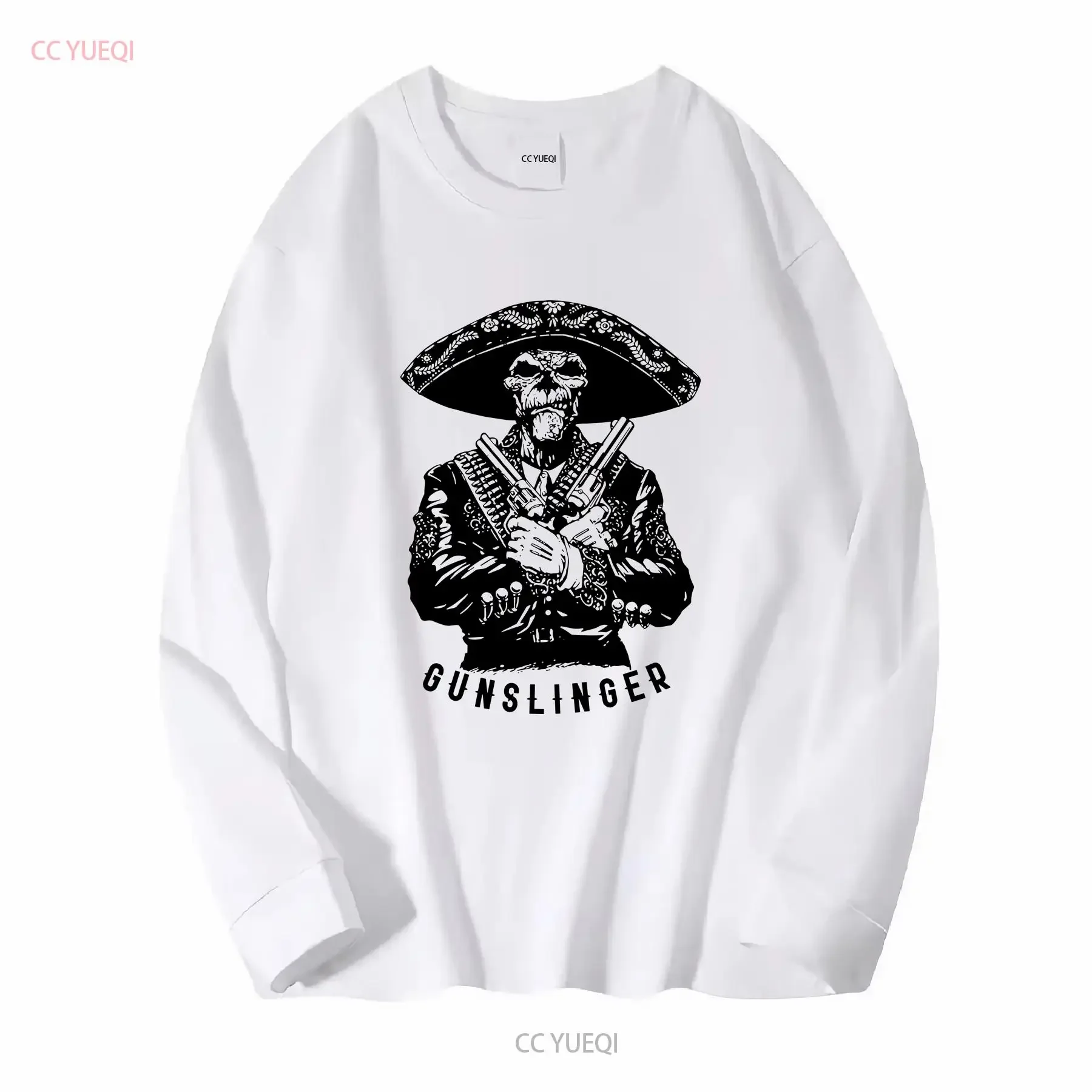 Gunslinger T Shirt Sicario Hitman Gangster new cotton tee sniper kingpin long or short sleeves vintage Washed Unisex fashion