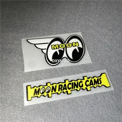 Motor Vinyl Stickers for Wings Big Eyes Moon Racing CAMS Modified Tape Truck Auto Body Graphics Helmet Car Styling Decals