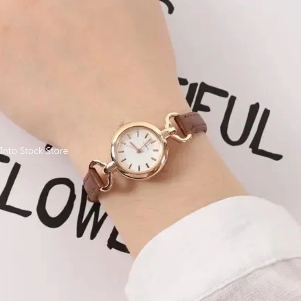 Small Round Dial Watch for Women Luxury Watches Girls Quartz Wristwatch Fashion Gifts Bracelet Reloj Mujer Rosa Relogio Feminino