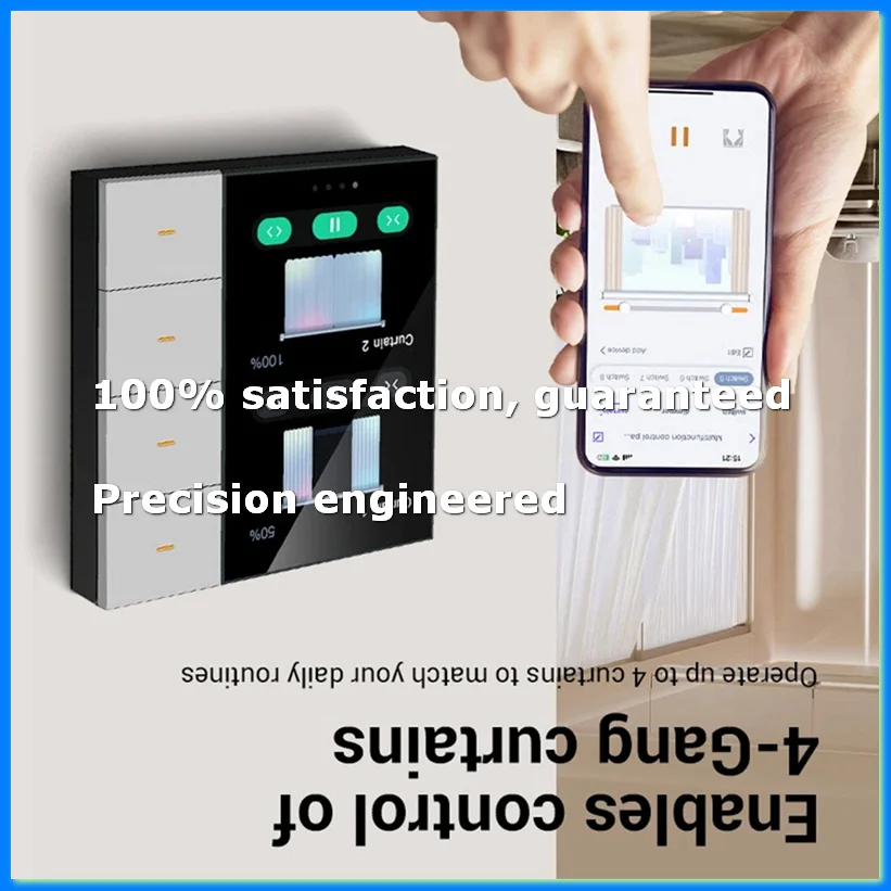 Tuya Zigbee 3.5 Inch Smart Wall Switch Touch Screen 4 Groups Switch 8-Way Scene Radar Sensor Dimming Switch Smart Home A-A07G