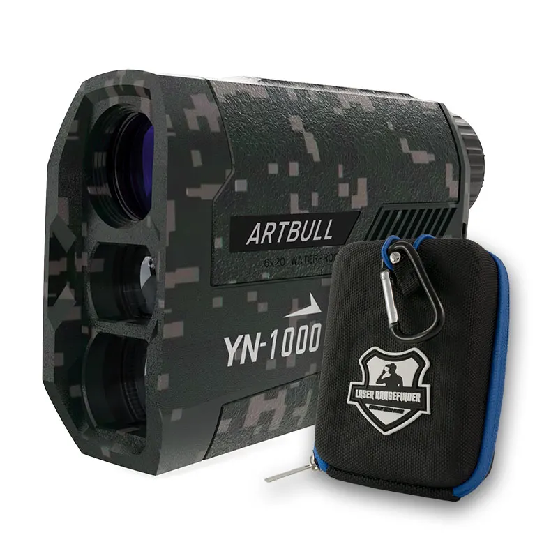 ARTBULL 1000m Laser Golf Rangefinder for Hunting Telescope with Flag-Lock Slope Pin Laser Distance Meter 650m