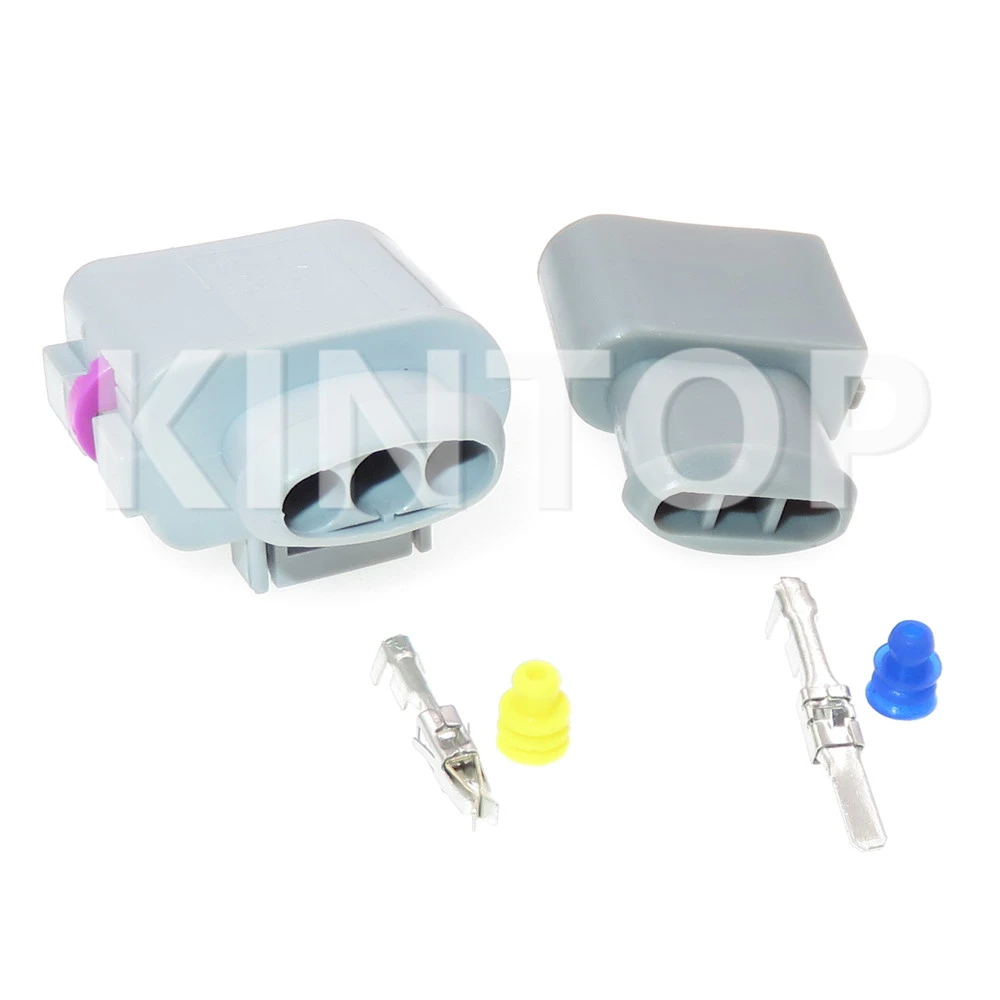 Conector de cableado de Sensor de cigüeñal para coche VW 1J09737236 1J0973723G 1717696-2 969852-8, 3 pines, 1 Juego