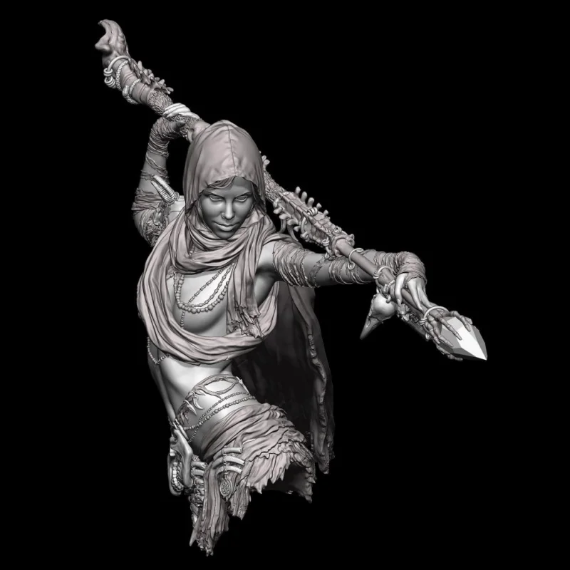 

1/12 Resin bust model Kit GK, fantasy theme, unassembled and unpainted 567