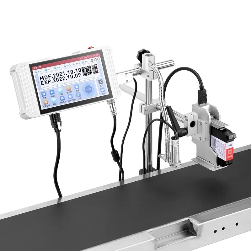 2022 Good Selling Inject Printing Machine Date Code Automatic Online Inkjet Printer for Cable