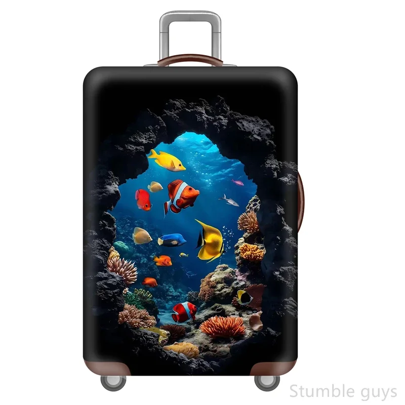 

Durable Washable Elastic Luggage Cover Protective Suitcase Sleeve Reliable For Airline Travel Fits 18-32 Inch Rolling Luggage