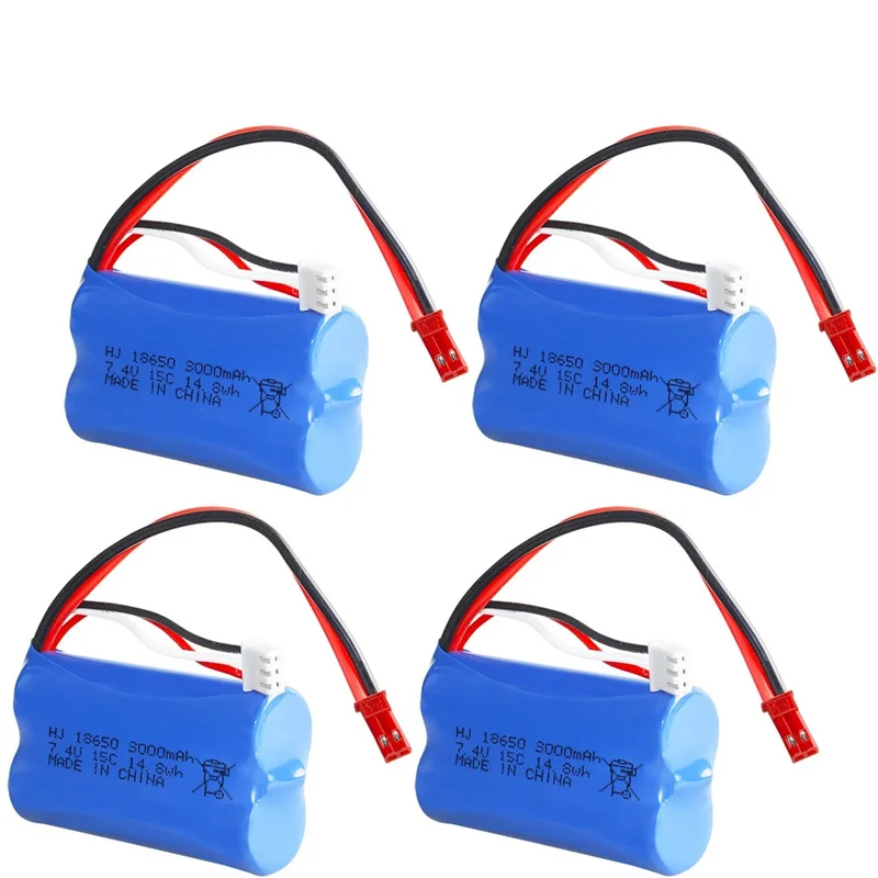 Upgrade JST 2S 7.4V lipo battery For HuanQi 957/948/848B/827B/823/955/956/957/948 MJX F45/T55 Remote Control Toys parts 18650