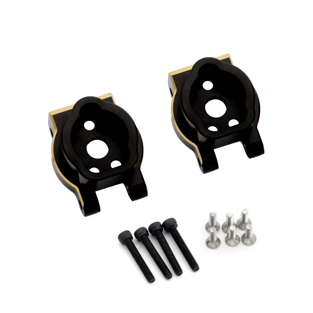 1/10 TRX4 TRX6 Brass Steering Knuckle / C Hub / Inner Outer Portal Cover / Brake Disc Black Coating for Traxxas RC Crawler