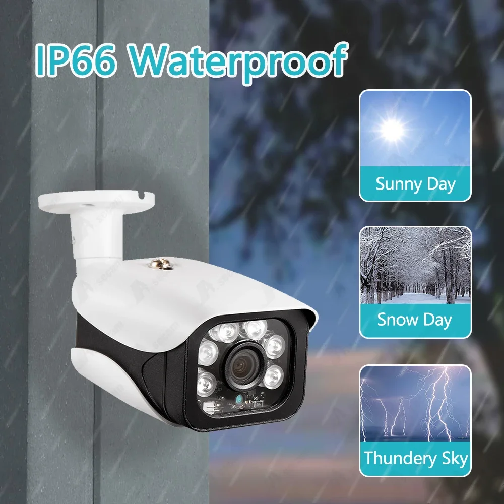 Face Recognition 5MP AHD Camera Security Video Surveillance Outdoor Camera Weatherproof CCTV Camera 6*Array 40-50M Night Vision