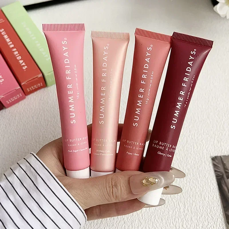 Fashion Summer Friday's Lipgloss Cherry Hot Cocoa Pink Sugar Brown Sugar Lippenbalsam Dreamy Lip Oil Transparent Soft Tube Makeup