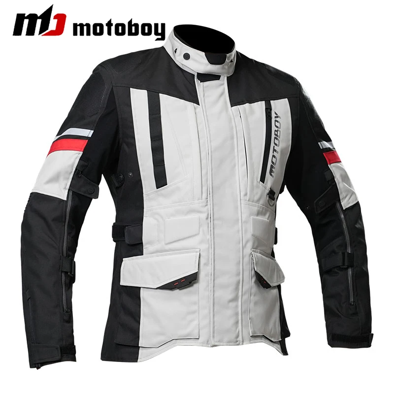 

Waterproof Motocycle Jacket + Pants Men Motocross Jacket Racing Motorcycle Rally Suit Moto Jacket Cold-proof Chaqueta Moto