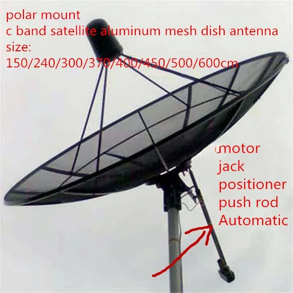 1t 3.7m 370cm 144inch c band satellite hd digital aluminum mesh dish outdoor tv parabolic antenna for Eur2ft feeopean market