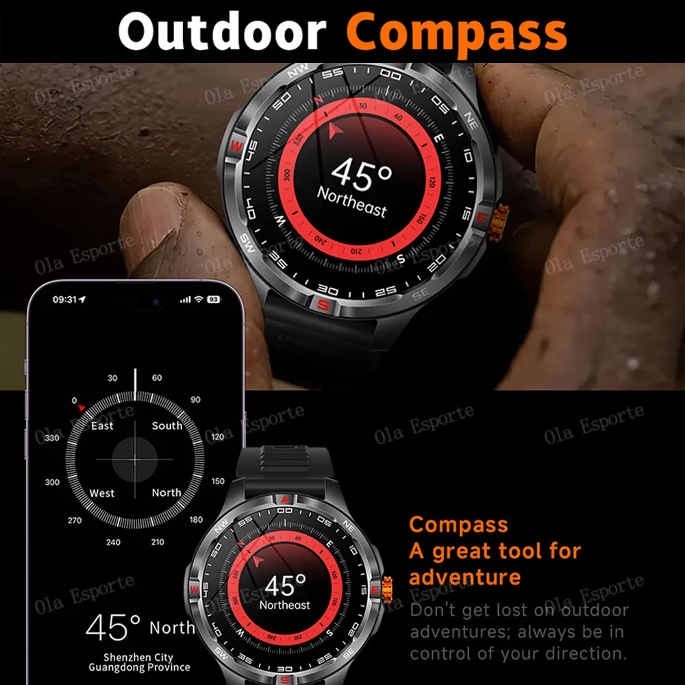 T-Rex 3 Militare 1000mAh Batteria Astuto Della Vigilanza 10ATM Impermeabile GPS Track Compassr Chiamata Bluetooth AMOLED Uomini Nuoto Sport Smartwatch