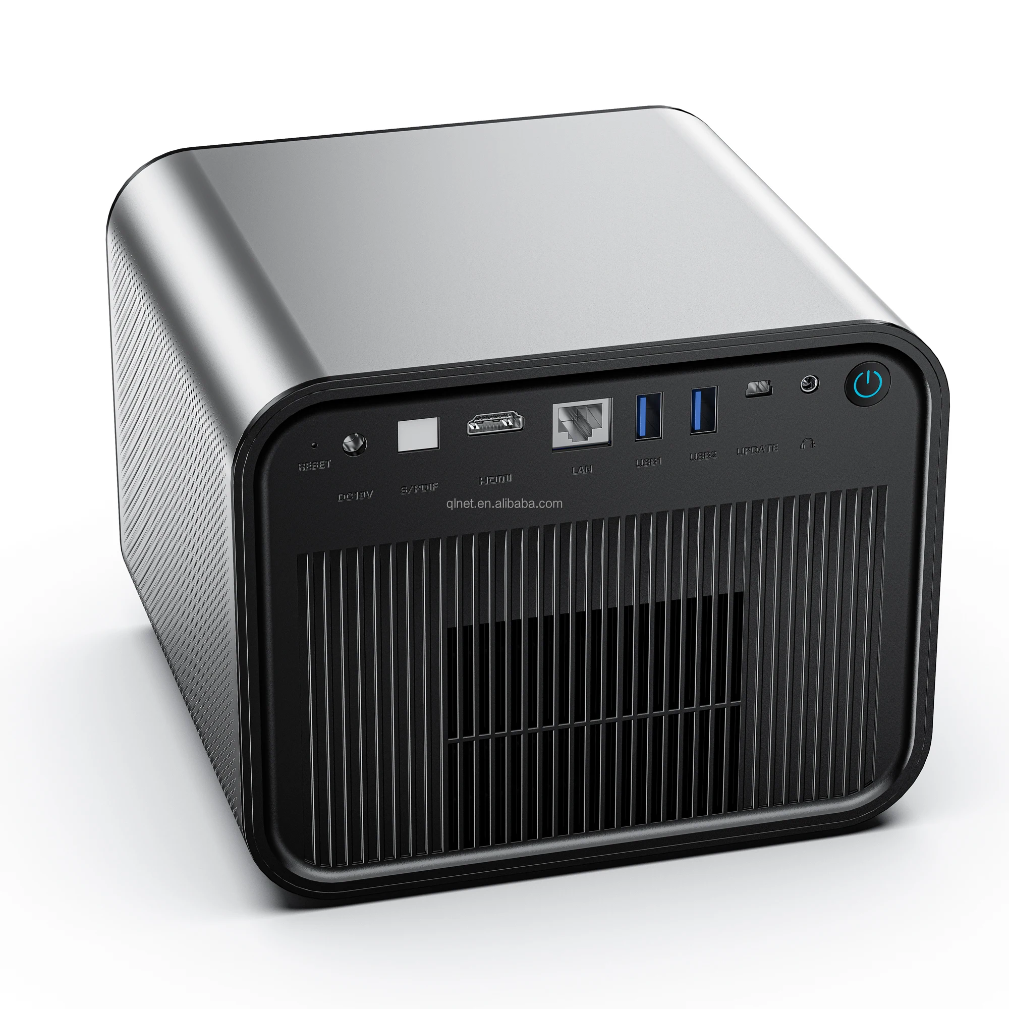 Custom KTV Smart Android Mini Video Projector with Auto-Focus DMD Lens LED Lamps Automatic Keystone Correction Built-In Speaker