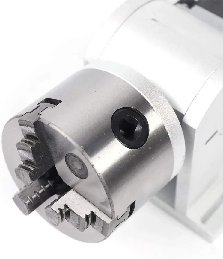 Rotating Fixture Rotating Shaft Chuck 80MM for Laser Marking Engraving Machine