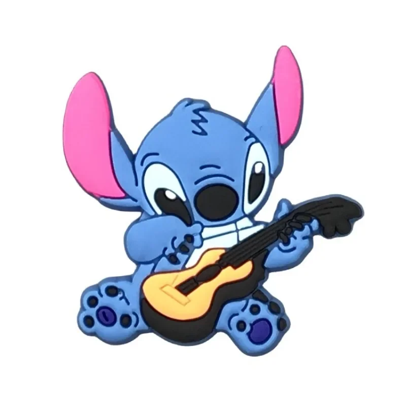 MINISO Disney Stitch dijes para zapatos para Crocs PVC personajes de dibujos animados Stitch DIY Crocs decoraciones Jibitz venta al por mayor