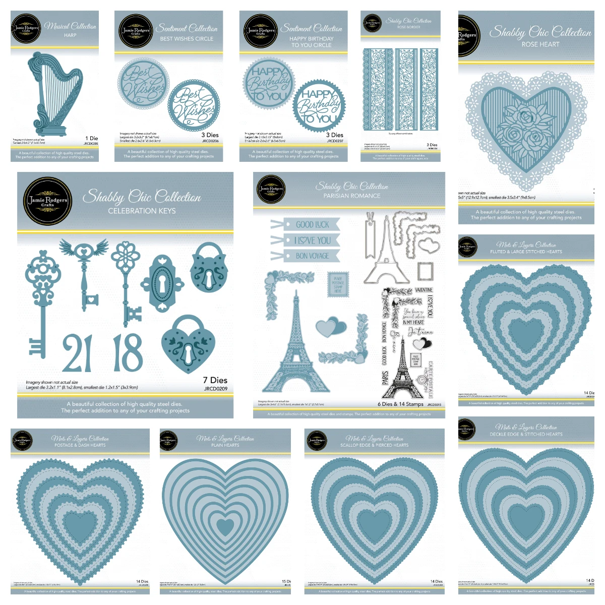 Rose Heart Die Set Metal Cutting Dies For DIY Scrapbooking Greeting Card Snowflake Frame Decorative Craft Embossing Template