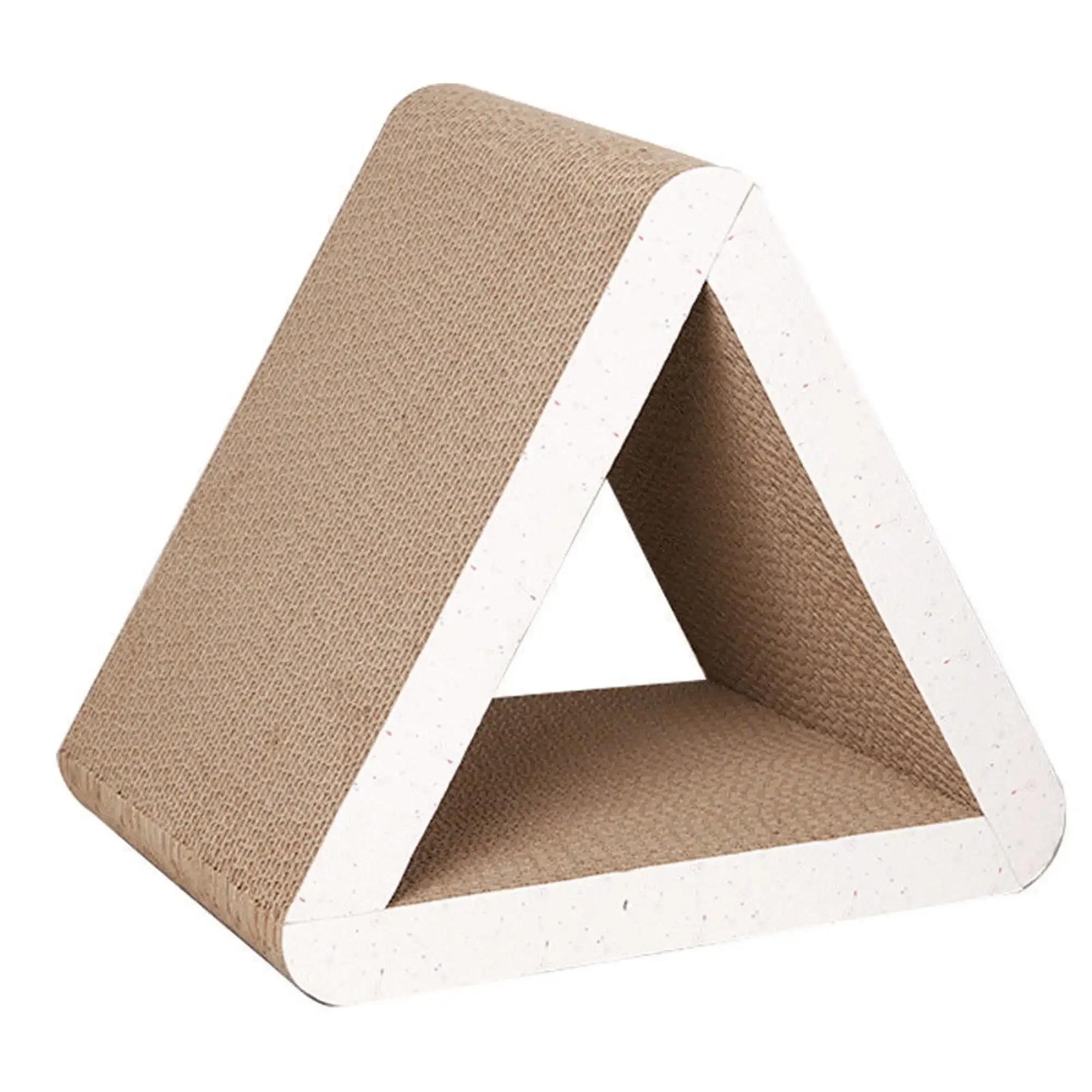 Triangular Cat Scratcher Cardboard, Cat Pad with Premium Textures Design, Durable Cat Scratching Play Toy