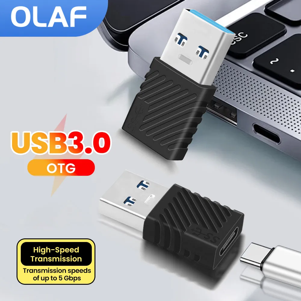 1/2/3/5PCS OTG Adapter USB 3.0 Male to Type c Female For PC Fast Charging Data Connector OTG Type c For iPhone Huawei Xiaomi
