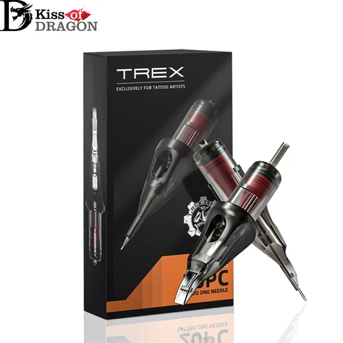 Kiss of Dragon NB Agujas de cartucho de tatuaje RL RS RM M1 Aguja de tatuaje de seguridad esterilizada desechable para empuñaduras de máquinas de cartucho