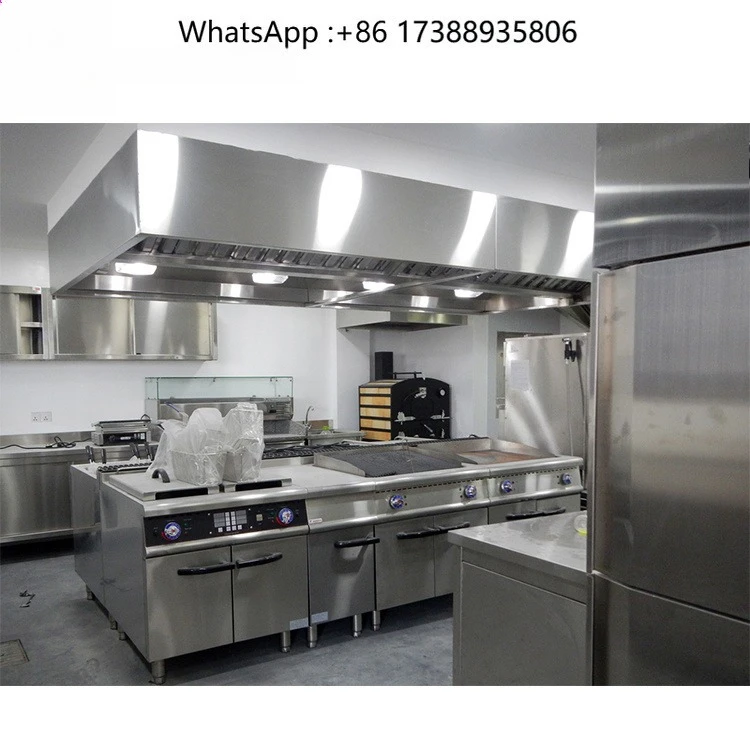 Commercial Kitchen Equipment Set for Hotel Restaurant Full Set Stainless Steel CE Certified